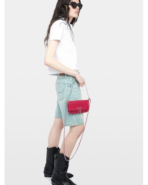 Zadig & Voltaire Purple Rock Mini Clutch