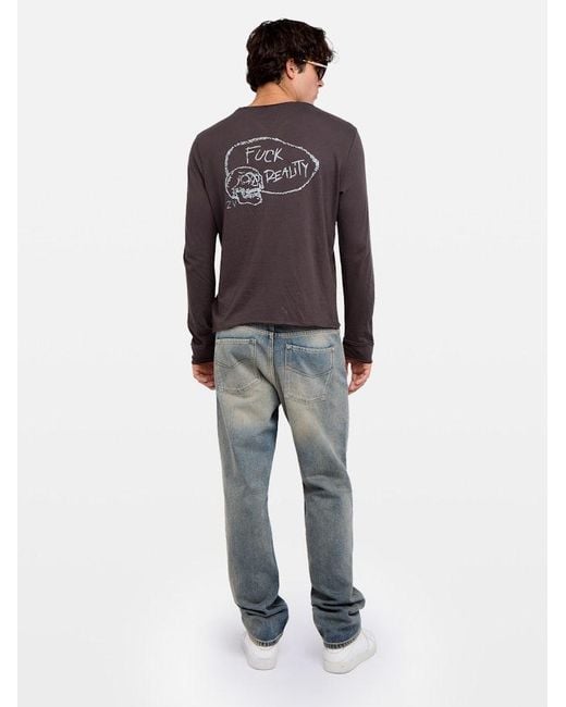 Zadig & Voltaire Purple Monsatir Henley T-Shirt for men