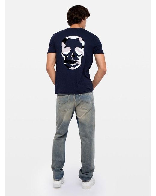 Zadig & Voltaire Blue Stockholm T-Shirt for men