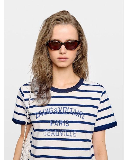 Zadig & Voltaire Blue Woos T-Shirt