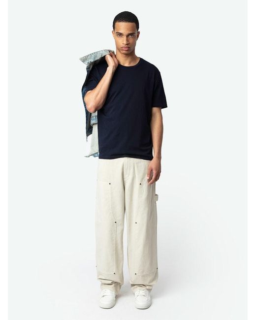 Zadig & Voltaire Blue Tommy T-Shirt for men