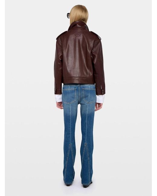 Zadig & Voltaire Brown Kimo Leather Jacket