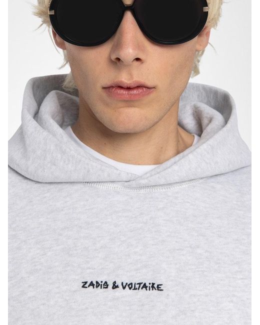 Zadig & Voltaire White Sweatshirt Sanchi for men