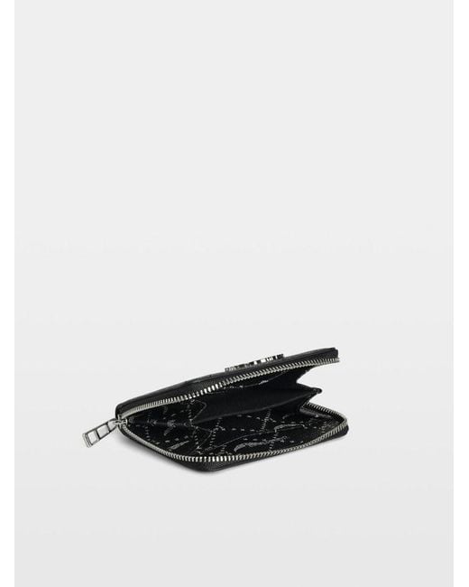 Zadig & Voltaire White Mini Zv Monogram Wallet