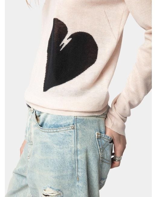 Zadig & Voltaire Pink Pravis Jumper 100% Cashmere