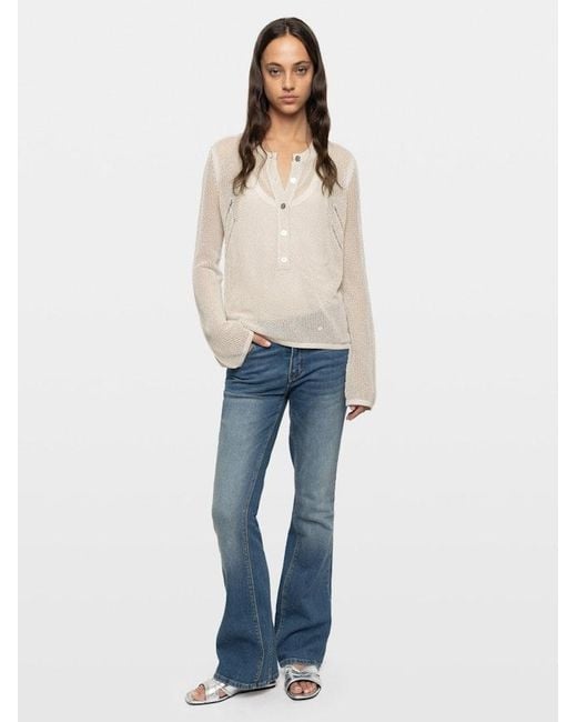 Zadig & Voltaire White Mandala Jumper