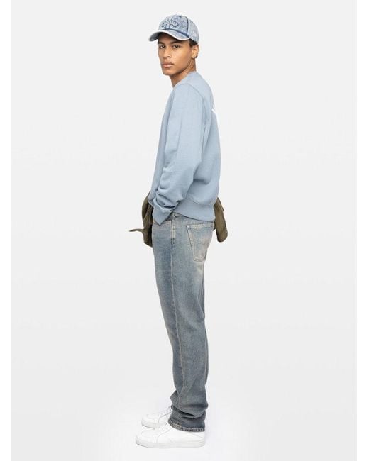 Zadig & Voltaire Blue Sweatshirt Aime for men
