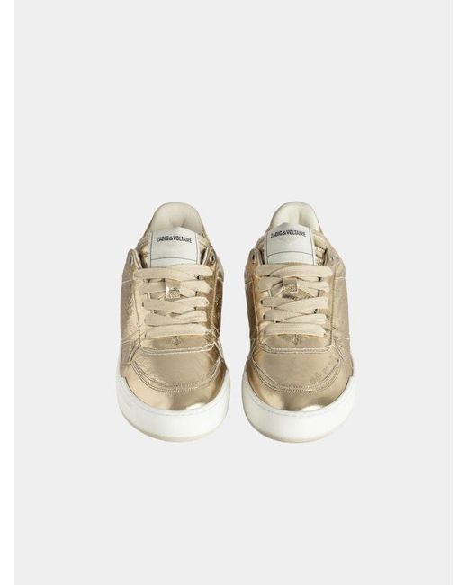 Zadig & Voltaire White Low-Top Wings Trainers