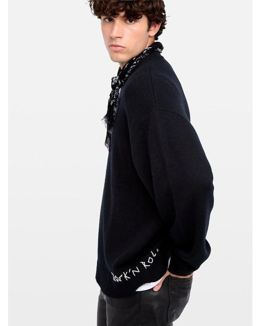 Zadig & Voltaire Black Jumper Swonny for men