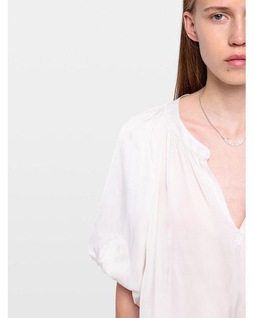 Zadig & Voltaire White Teko Blouse