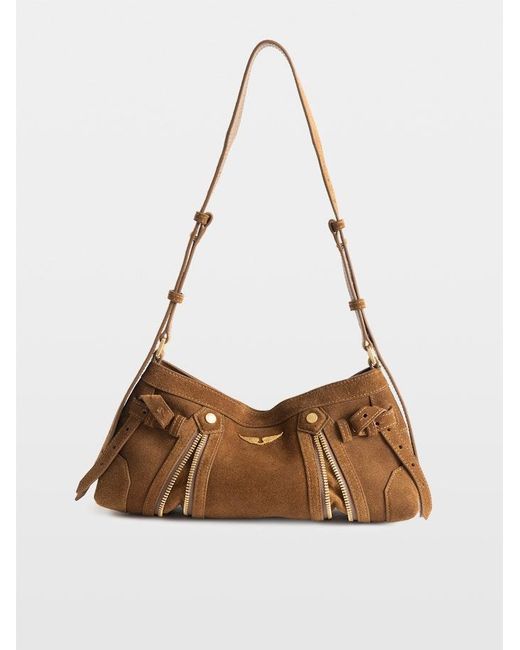 Zadig & Voltaire Brown Madison Mini Suede Bag