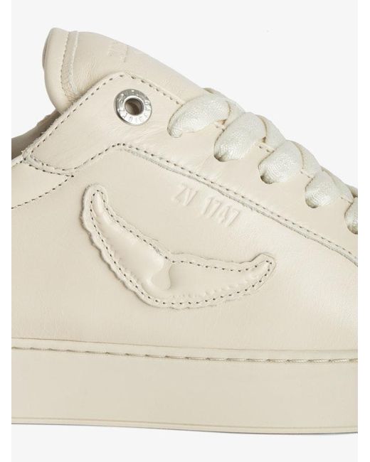 Zadig & Voltaire Natural Low-Top Fly On Trainers