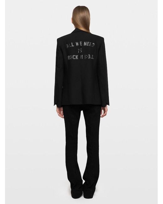 Zadig & Voltaire Black Vavy Blazer
