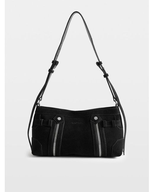 Zadig & Voltaire Black Madison Mini Suede Bag