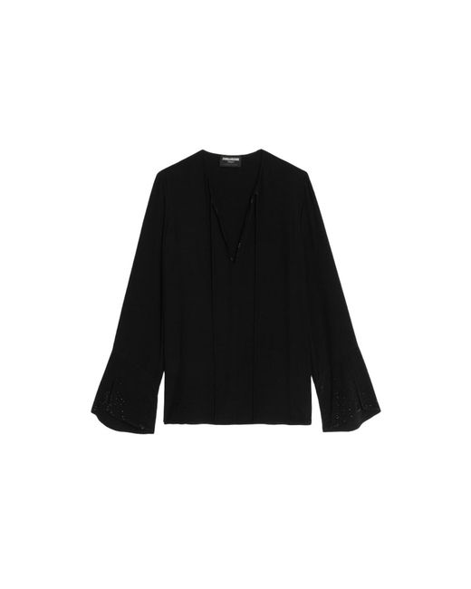 Zadig & Voltaire Black Turi Blouse