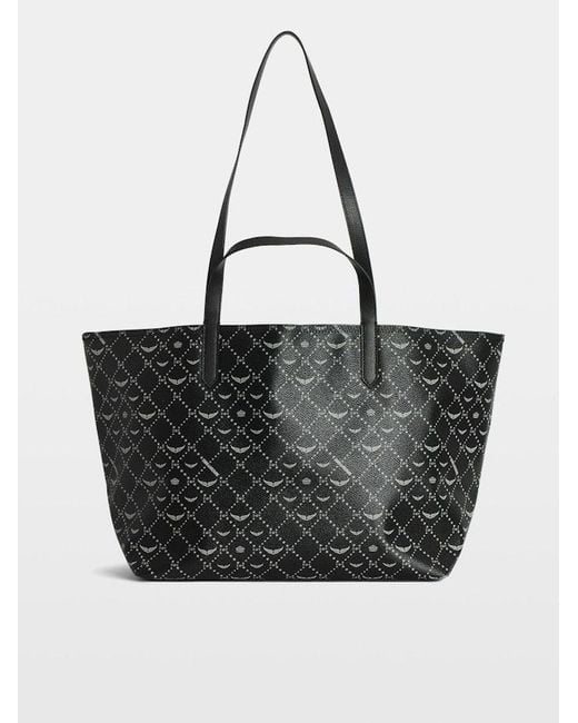 Zadig & Voltaire Black Z Shopper Xl Monogram Bag