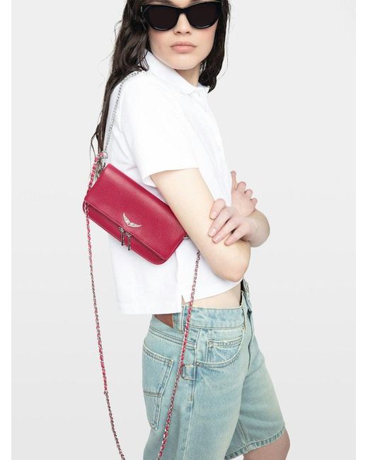 Zadig & Voltaire Purple Rock Mini Clutch