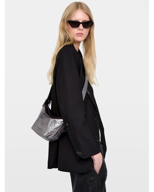 Zadig & Voltaire White Baby Jane Vintage Metal Bag
