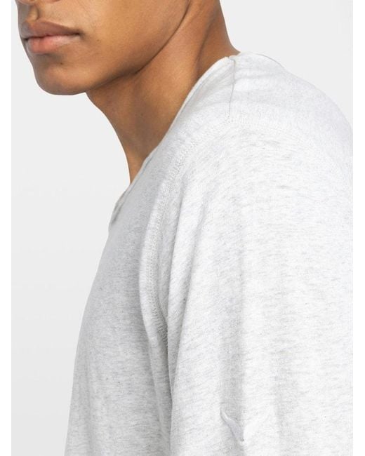 Zadig & Voltaire White Monastir Henley T-Shirt for men