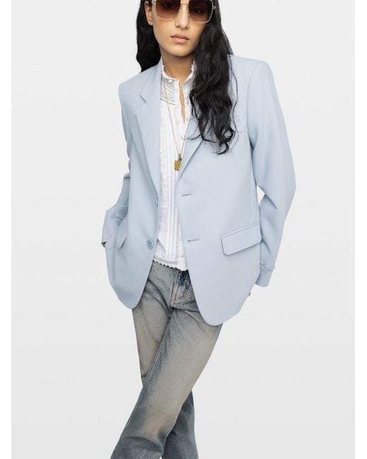 Zadig & Voltaire Blue Blazer Vanille