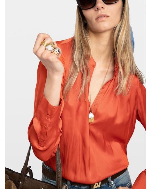 Zadig & Voltaire Orange Tink Shirt