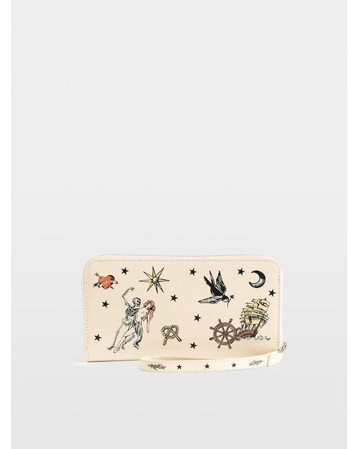 Zadig & Voltaire Metallic Compagnon Tattoo Wallet