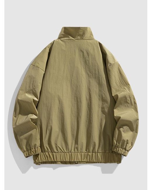 button up windbreaker jacket