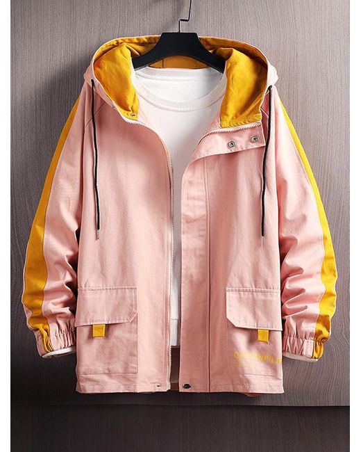 Zaful Raglan Sleeve Colorblock Letter 