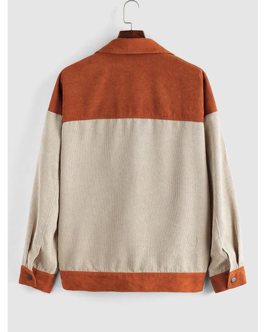 Zaful Colorblock Corduroy Jacket for 