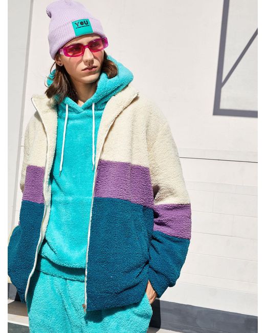 Fuzzy Fleece Pocket Teddy Jacket 2xl 