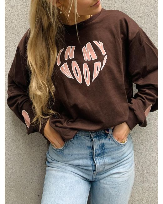 Heart Graphic Print Solid Pullover, Crew Neck Long Sleeve Casual Every Day  Sweatshirt, Women's Clothing
