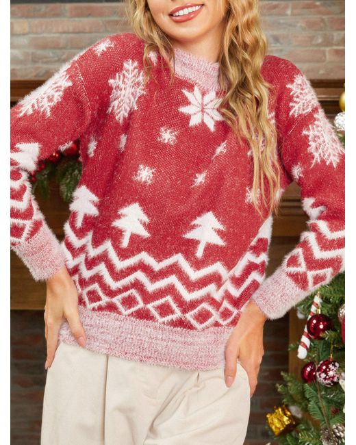 fuzzy christmas sweater