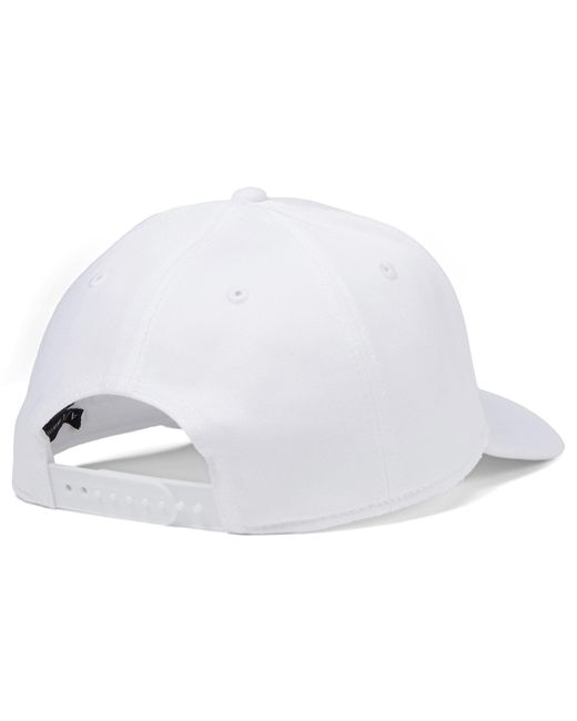 Armani Exchange White Baseball Cap With Textured Ax Logo for men
