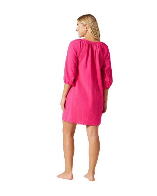 Tommy Bahama Pink Variegated Seersucker Dress