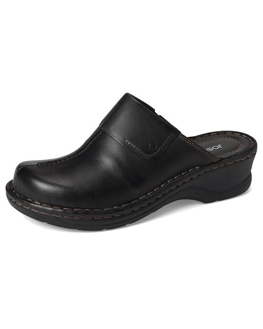 Josef Seibel Black Carole Clog Shoes