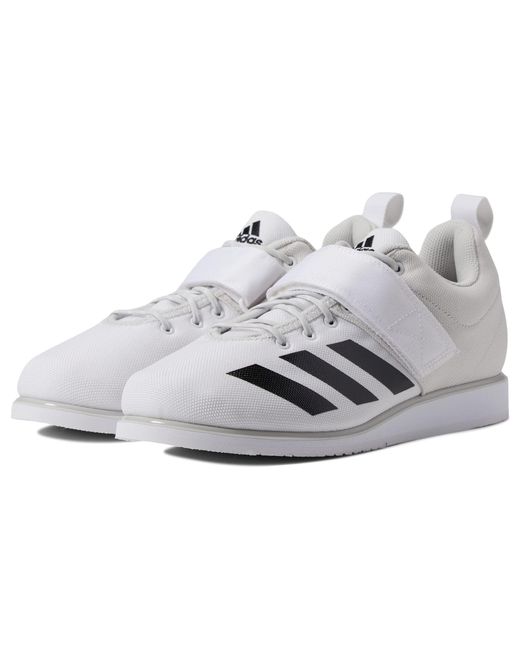 Adidas White Power Lift 4 Training Shoes for men
