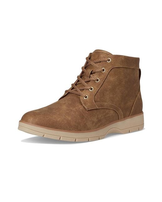 Dr. Scholls Brown Northstar Lace-Up Short Boots Boots, Synthetic