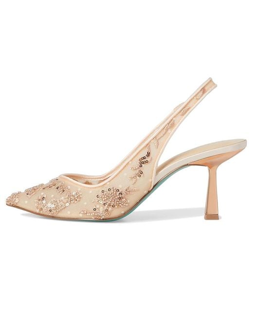Betsey Johnson Natural Nikki High Heels, Synthetic
