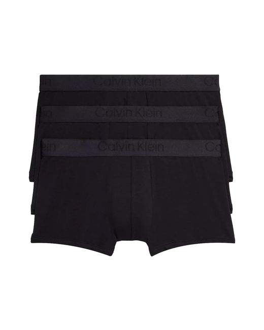 Calvin Klein Ck Black Low Rise Trunks 3pack for Men Lyst
