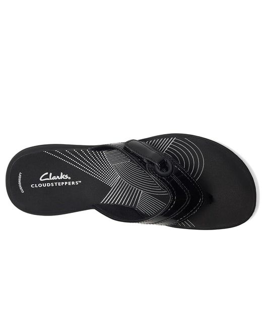 Clarks Black Breeze Reyna Sandals 5 B