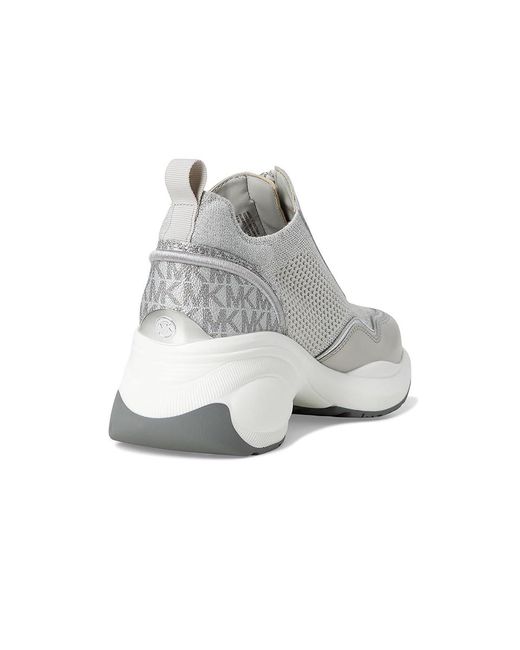 MICHAEL Michael Kors Metallic Zuma Slip-On Trainer Shoes, Synthetic