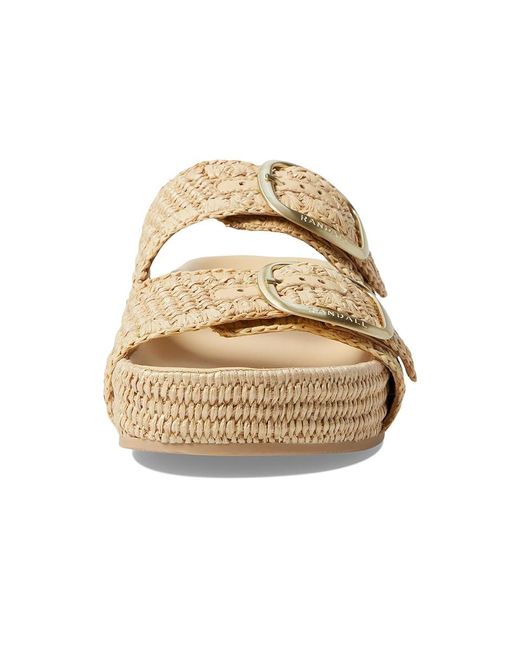 Loeffler Randall Metallic Theo (Natural/Natural) Sandals