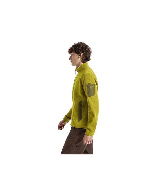 Arc'teryx Green Covert Cardigan Sweater, Polyester for men