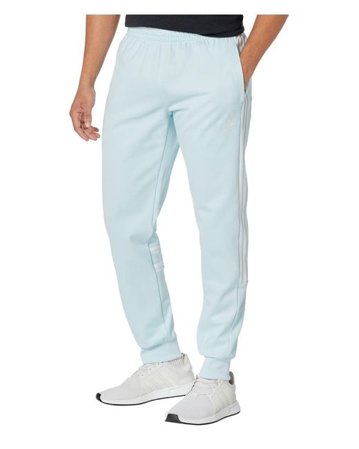 adidas Originals Cotton Cutline Pants in Blue for Men | Lyst