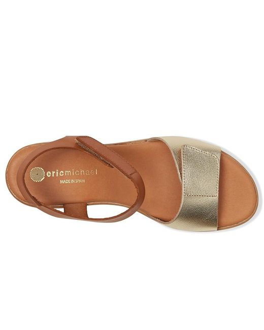 Eric Michael Brown Caroline Sandals Tan/ Eu 41 (Us 10-11) M (B) Leather