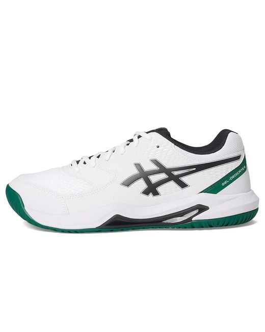 Asics White Gel-Dedicate 8 Wide Cross Training Shoes/Midnight 8 Ee for men