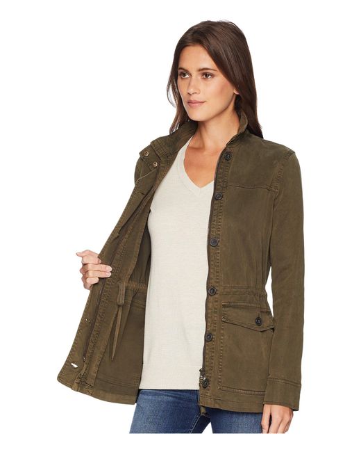 Lucky Brand Utility Jacket (olive Night) Women's Coat in Green