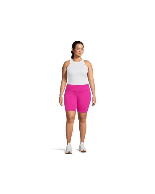 Brooks Pink Spark 8 Short Tights Clothing, Polyester/Spandex