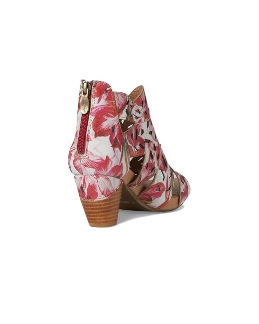 Spring Step Red Icon-Fleur High Heels, Leather