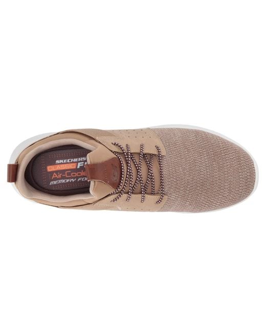 Skechers Classic Fit Delson Camben in Tan (Brown) for Men | Lyst